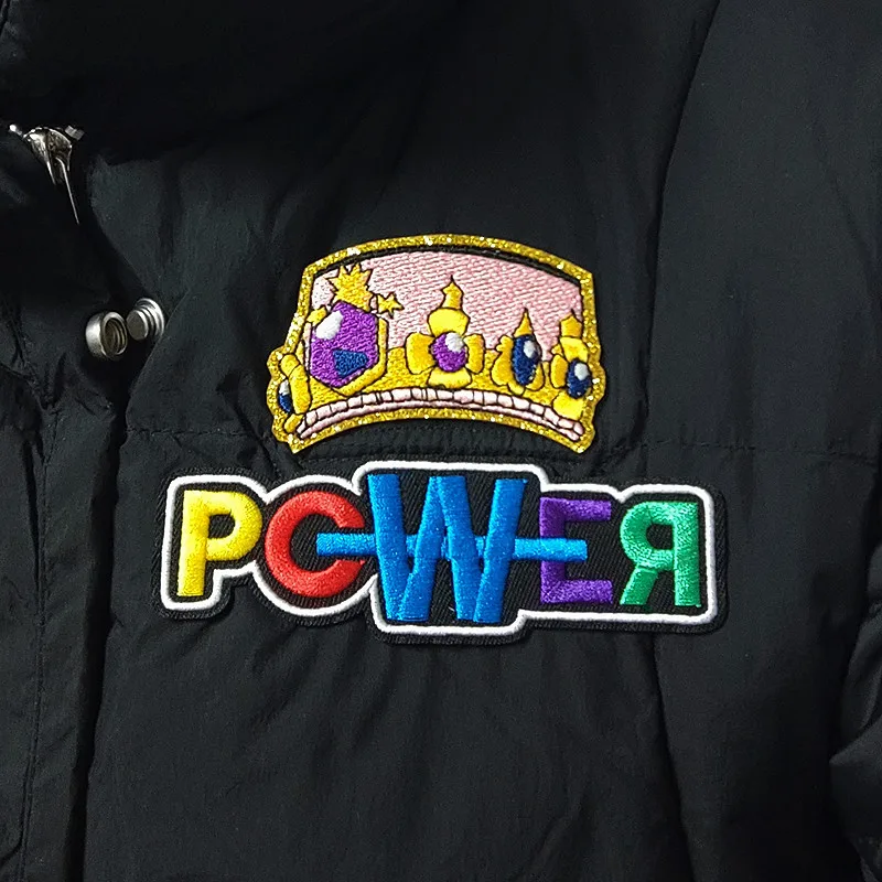 

Pcwer Letter Sticker Clothing Decoration Self-Adhesive Cloth Sticker Gd Same Element Decoration Diy Bag Decoration