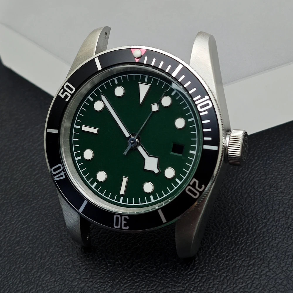 41-mm-Gehäuse mit Lünette, 31-mm-Zifferblatt, silberfarben/rosafarbenes Gehäuse, passend für 8215/8285 Uhrwerke, Zubehör, 22-mm-Uhrenarmband, Uhrenteile, Uhren für Herren – Detail 13