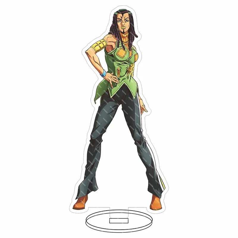 อะนิเมะโจโจ้อะนิเมชั่นอะคริลิคแบบตั้งได้16ซม. ที่วางจานแต่งหน้าเค้กอะนิเมชั่นของขวัญแบบต่อพ่วง