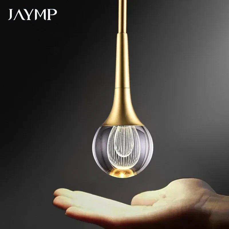 

Home Decor Small Pendant Lights Lustre Luxury Crystal Chandelier Bedroom Bedside Pendant Ceiling Lamp Restaurant Bar Table Light