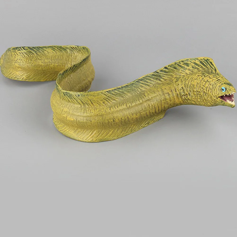 1 قطعة ثعبان البحر قسط البلاستيك نابض بالحياة مقلد البحرية الحيوان ديكور للأطفال التنمية المعرفية ديكور المنزل الحلي #1