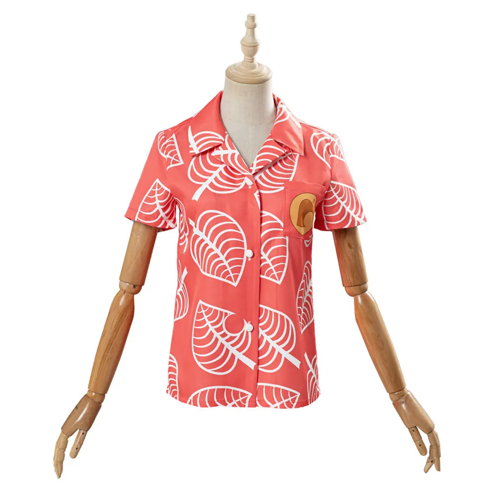 Camiseta con estampado de Tom Nook para hombre y mujer, camisa de manga corta con cuello redondo, estampado de Animal Fantasia Crossing, ideal para Cosplay Shizue