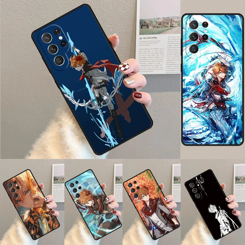 Genshin Impact Tartaglia Silicone Phone Case For Samsung Galaxy note 10 pro S26 S25 S24 S23 S22 S21 Plus S25Ultra Capa Cover