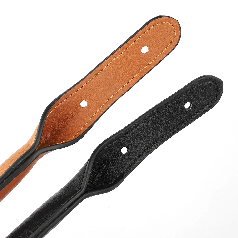 2PCS Bag Straps Synthetic Leather DIY Handmade Handles Black Brown Replacement Strap for Crossbody Shoulder Handbag Handle 53cm