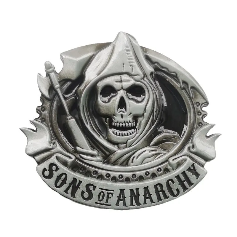 

Пряжка ремня с буквой SONS Пряжка ремня с черепом