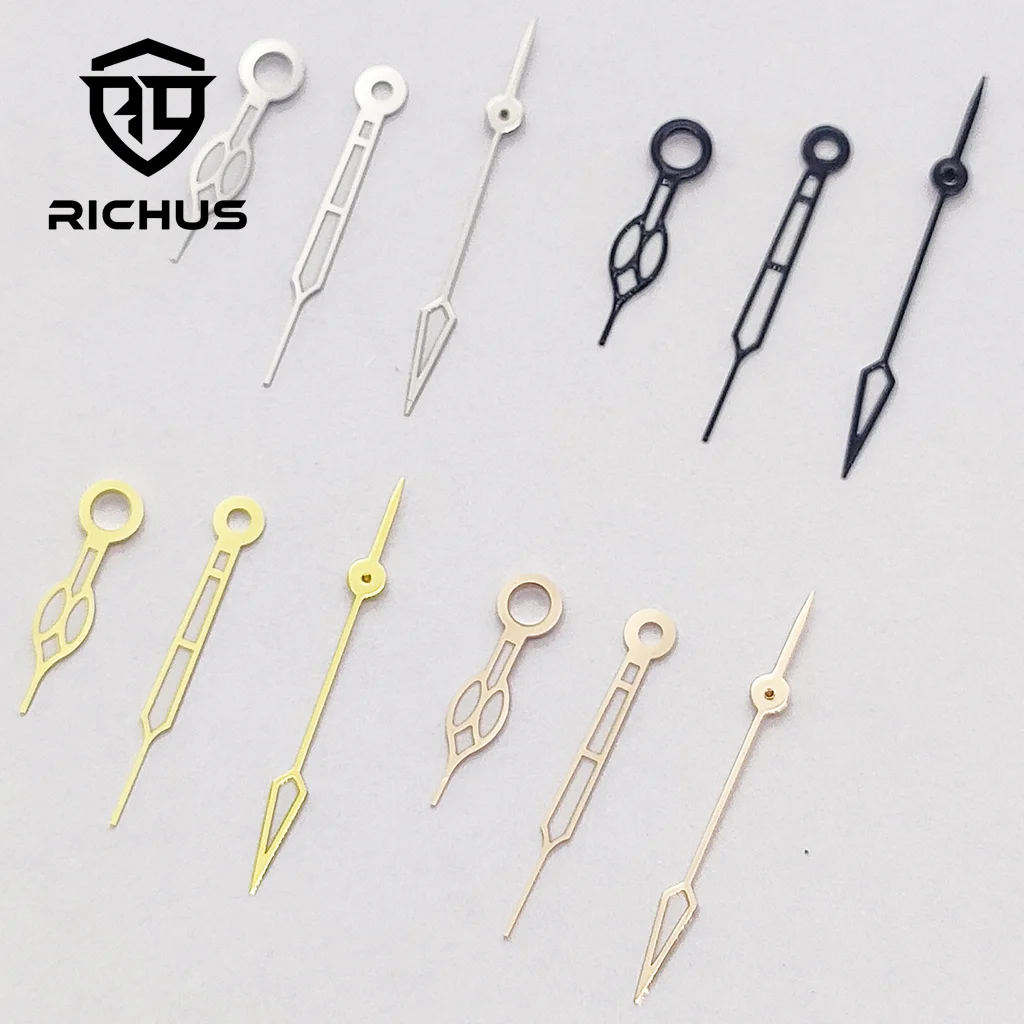 RICHUS NH35 Watch Hands Silver Watch Hands Green Luminous Fit NH34 NH35 NH36 Movement Watch Accessories