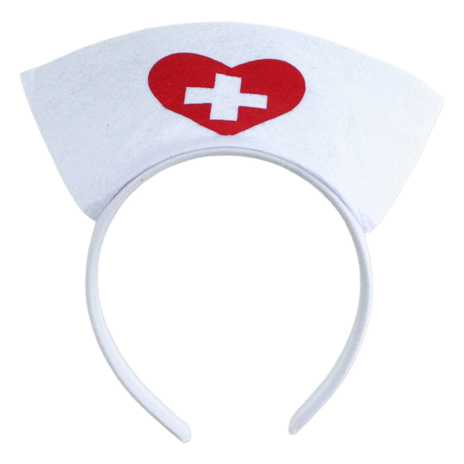 Chapéu de personagem de enfermeira, bandana para mulheres, meninas, fantasia de halloween, acessórios de cosplay, roupa de performance divertida para enfermeira