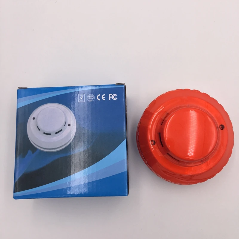 Fire Alarm 4 Wire Photoelectric Smoke Detector Relay Ouput Operation NO NC Smoke Sensor Alarm Detector For Conventional System