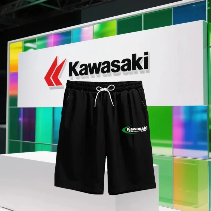 

Summer Popular Quick Drying Breathable Kawasaki Motorcycle Shorts and Off-road Motorcycle Sports Shorts, Outdoor Sports Shorts