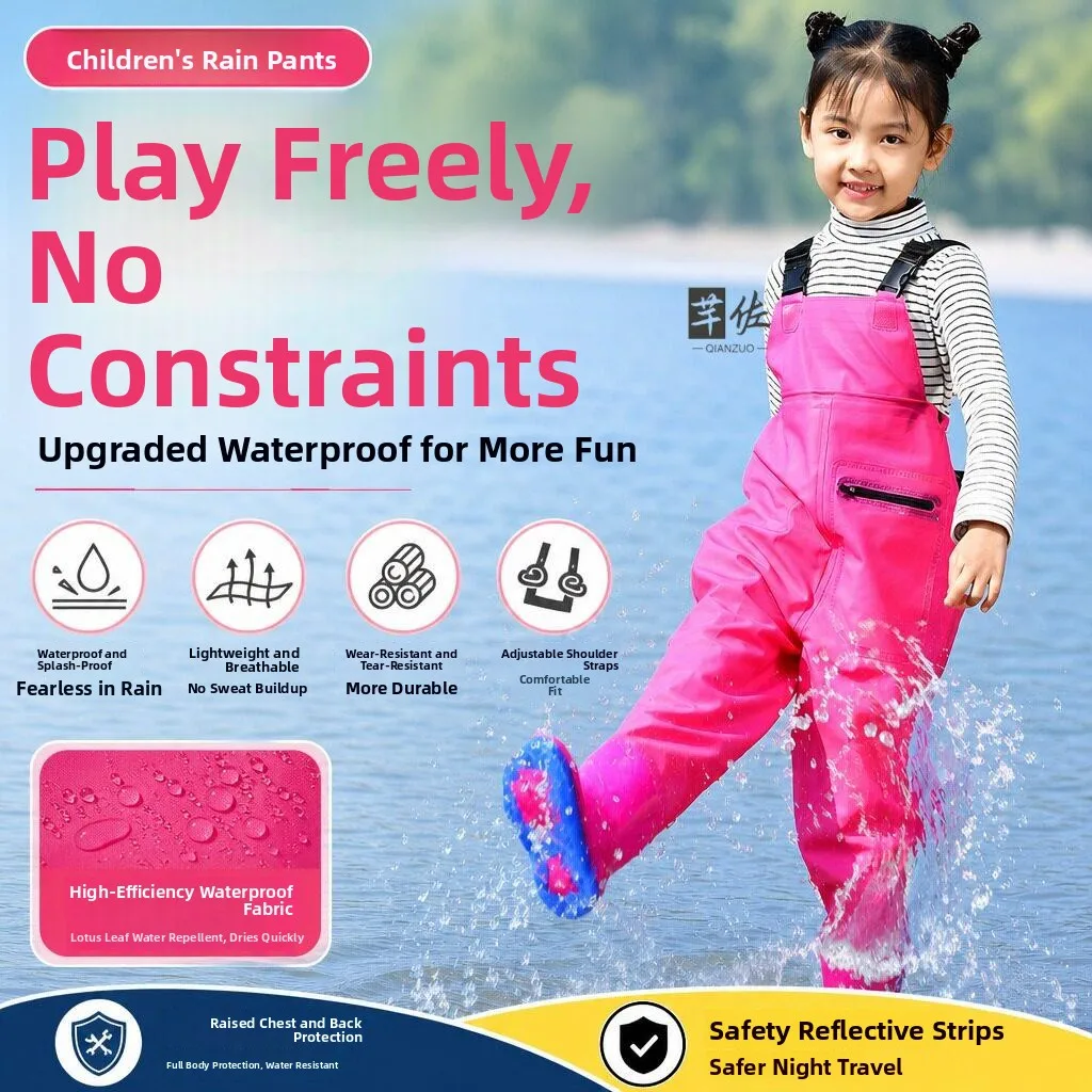 子供用レインパンツ-オーバーオール-ベビーキャリア-防水釣り具-海探検服-夏シーズン-ユニセックス-アウトドアアクティビティ