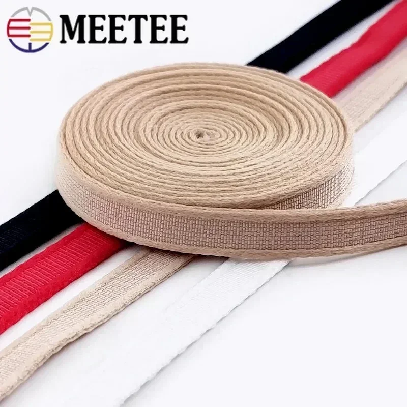 20Meters Meetee 10/12mm Nylon Underwire Channeling Bra Ribbon for Handmade Sewing Underwear Wedding Dress Clothing Accessories