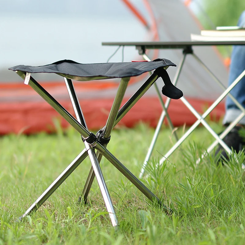 

Outdoor Telescopic Folding Stool Portable Maza Stainless Steel Camping Chair Folding Bench Outdoor Fishing fish stool