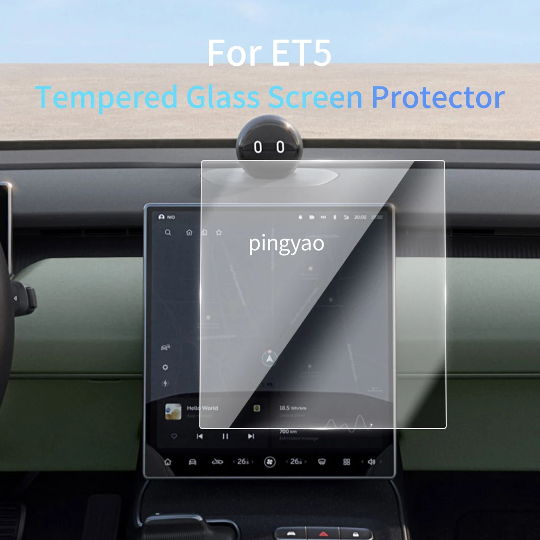 

Car Sticker Screen Protector Navigation Display Tempered Glass Protective Film Car Vehicle For24 NIO Motors ET5