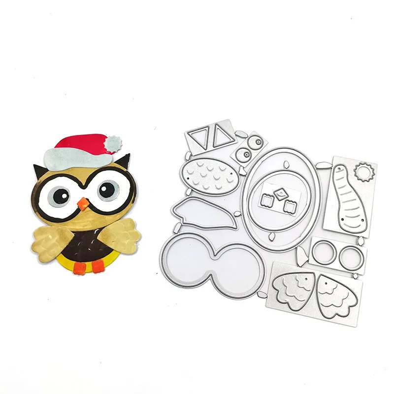 Cute Owl DIY Metal Cutting Dies Stencils - Precise Craft Punch Tools for Creative Projects - Eid Al-Adha Mubarak Gift Idea