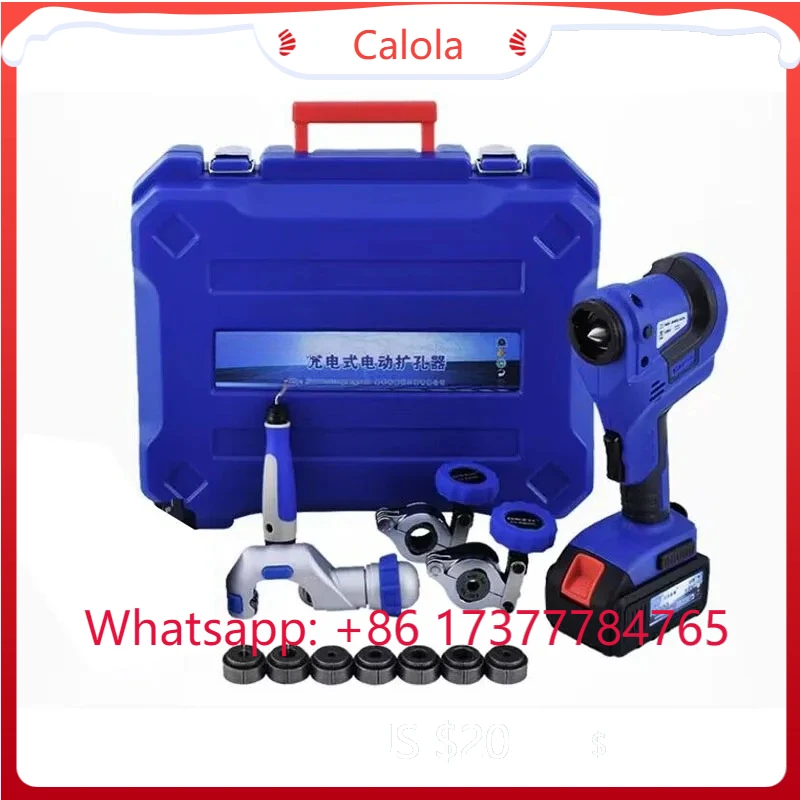 

18V Cordless Electric Flaring Tool CT-E800AL Customizable Kit with Scraper for 1/4"~3/4" Pipe