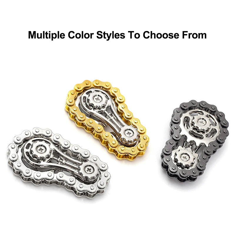 스프로킷 플라이휠 손가락 끝 자이로 Fidget Spinner Antistress 불안 금속 자전거 체인 성인 어린이를위한 EDC Spinner Fidget Toys 썸네일 5