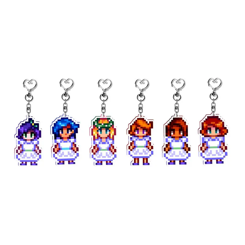 Stardew Valley Keychain Alex Harvey Shanm Sheen Abigail Emily Hailea Penny