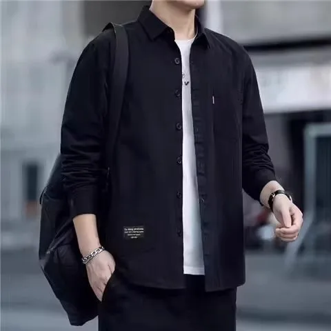 Retro giapponese Sle da lavoro da uomo irt sciolto lungo Sve capispalla casual resistente all'usura e allo sporco per il lavoro primaverile autunnale