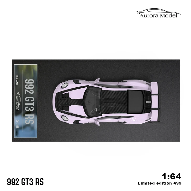 Aurora Model-Figurine d'action peinte en poudre de baie de glace, modèle en alliage, GT3 RS, 1:64, 911, 992