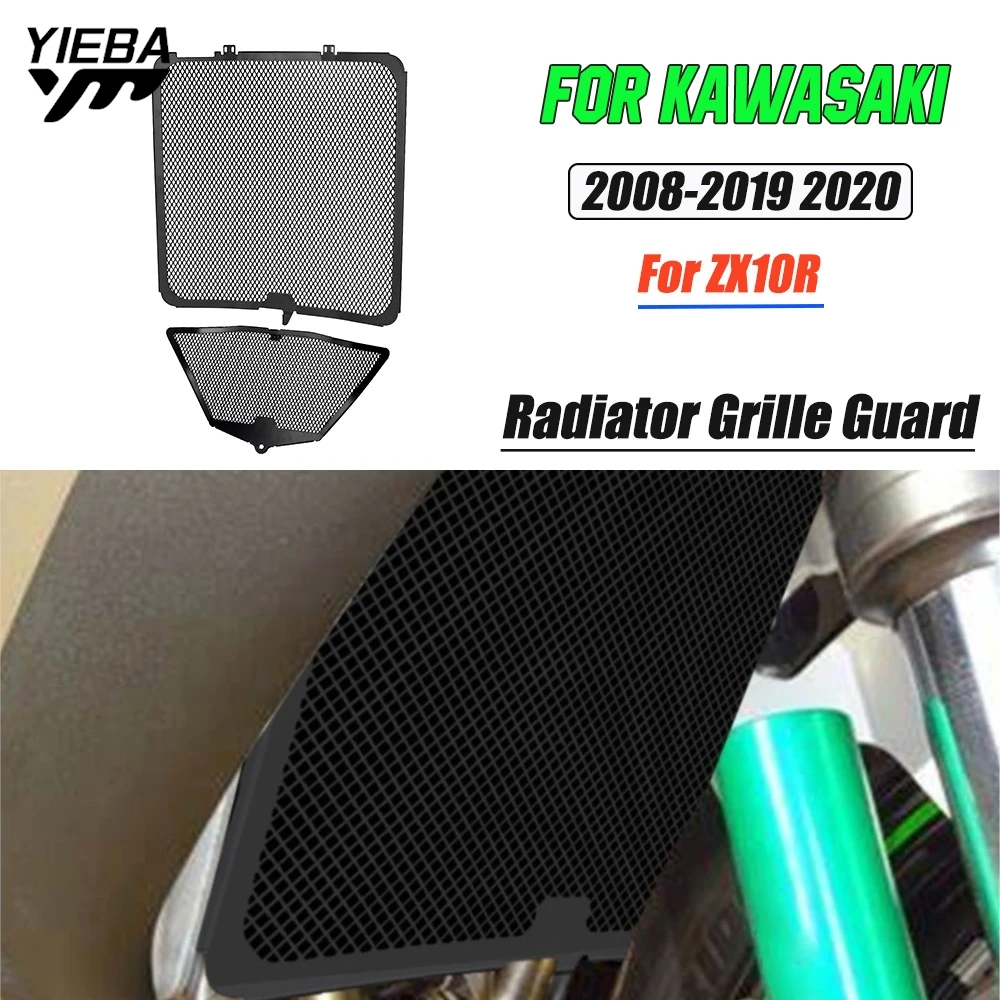 

Motocycle Radiator Grille Cover Water Tank Guard Protection FOR KAWASAKI ZX10R 2008 - 2013 2014 2015 2016 2017 2018 2019 2020