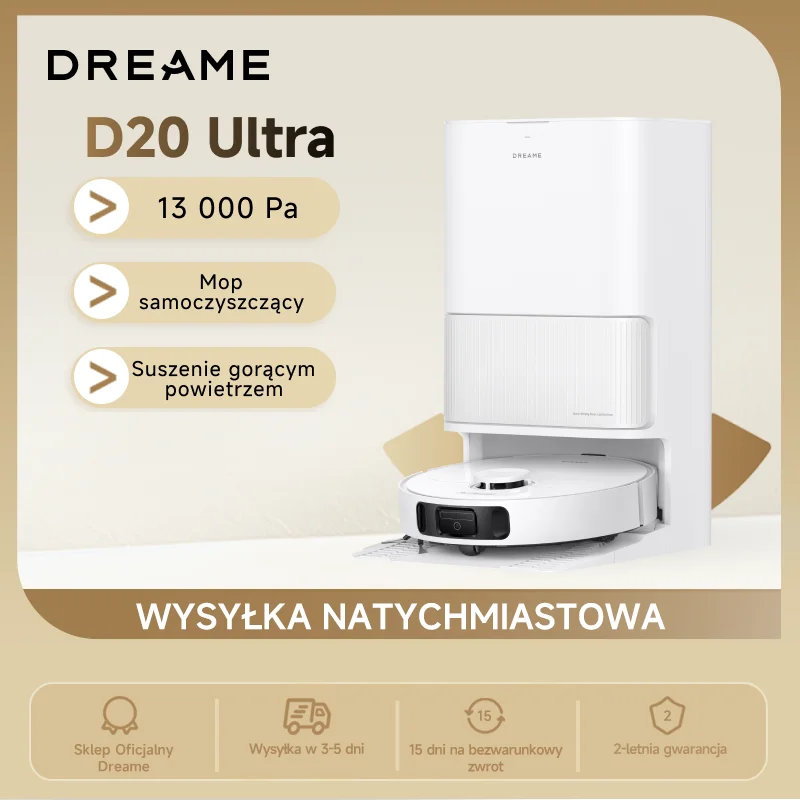 Dreame D20 Ultra Robot Cleaning