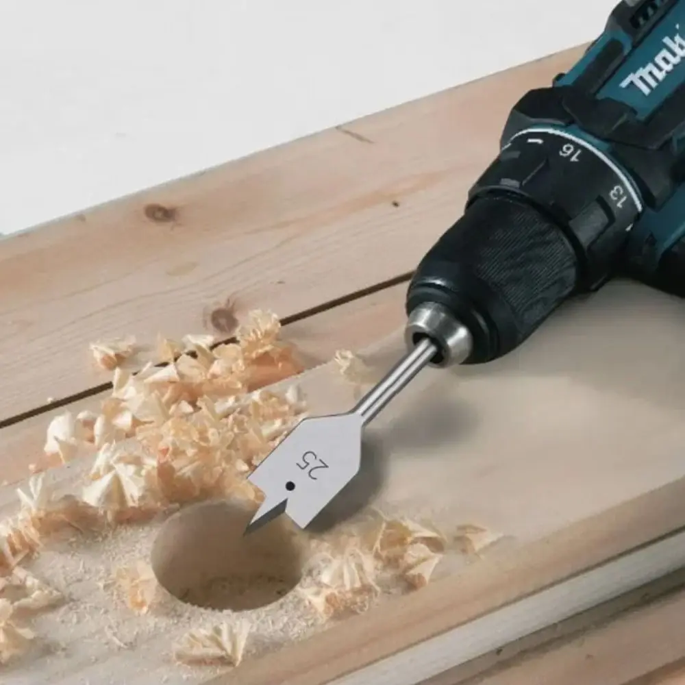 

Наборы деревообрабатывающих инструментов из высокоуглеродистой стали, длинный набор трехточечных сверл, плоские сверла по дереву, прочное плоское сверло с шестигранным хвостовиком