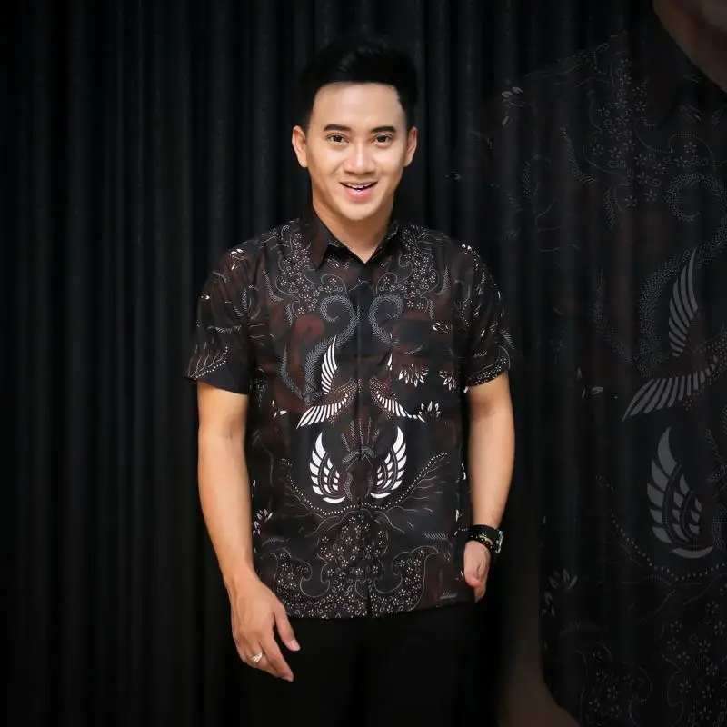 2025 Summer Batik Shirts Short Sleeves Men Malaysia And Indonesia Sizes Available Muslim Fashion