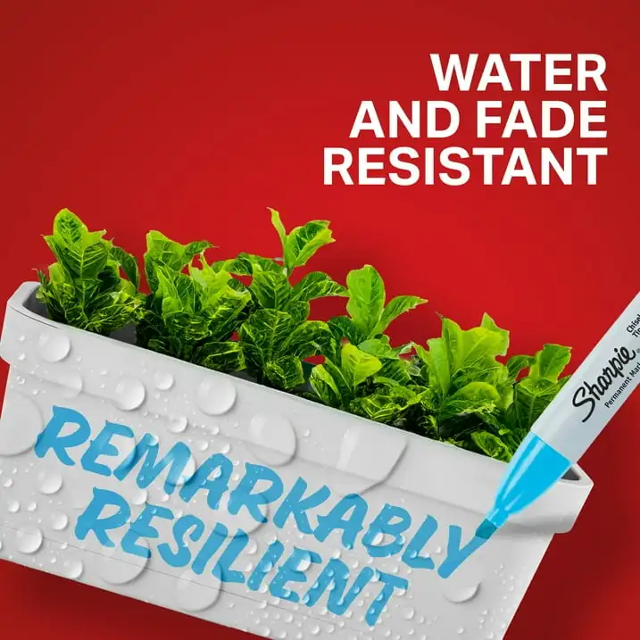 Pennarelli permanenti Sharpie, punta a scalpello, colori classici, 8 pezzi