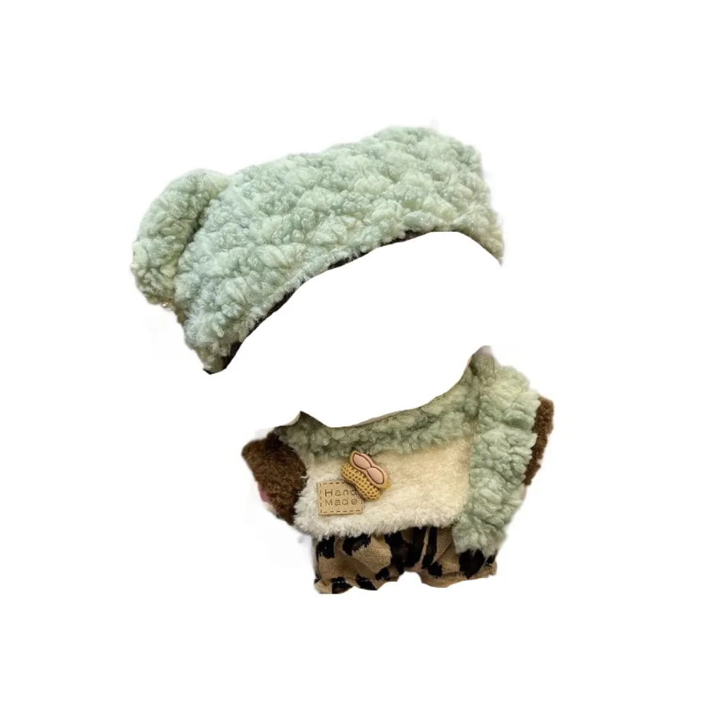 

Dress Up 20cm Cotton Doll Clothes Head Cover Onesuit Doll Winter Outfit Lovely Star Doll Clothes 20cm Cotton Doll