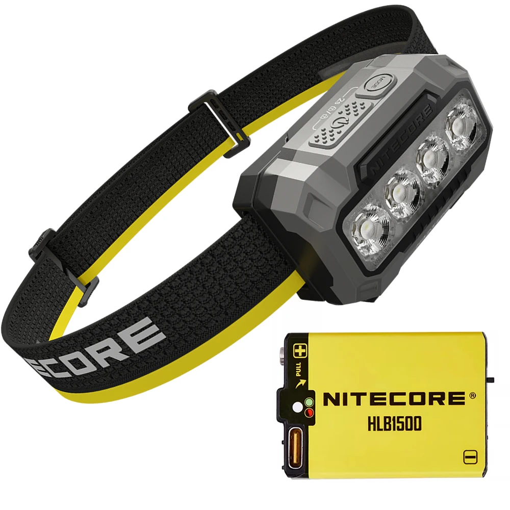 Sale NITECORE HA23 UHE with HLB1500 Reachable Battery 600 LMs Multiple Color Temperatures LED Headlamp Outdoor Running Headlight