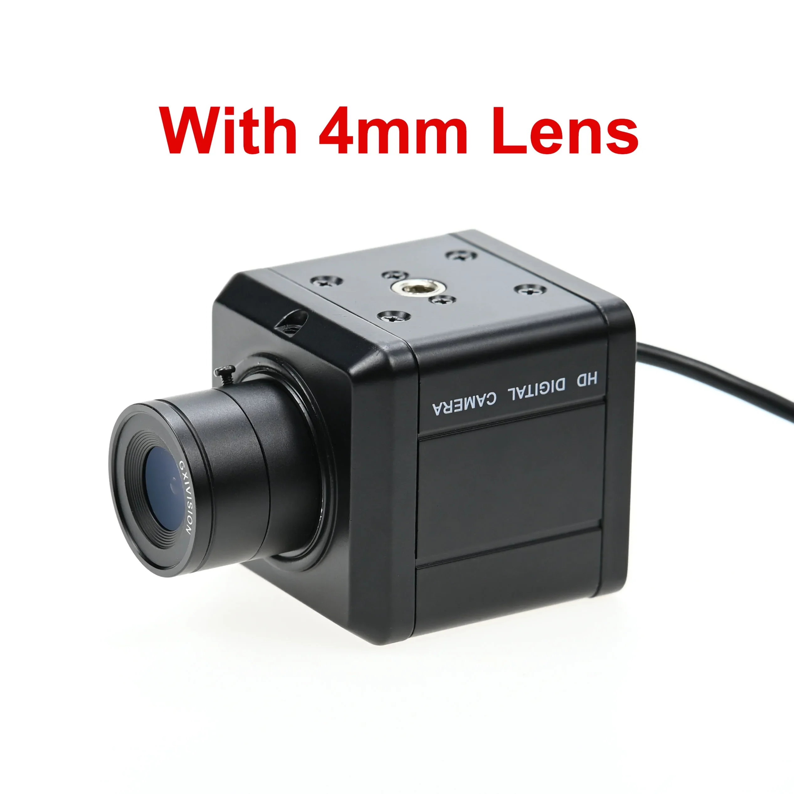 2MP 60fps Global Shutter Camera,Monochrome,Housing Webcam USB Drive Free,With 5-50mm 2.8-12mm Manual Zoom CS Lens,1600x1200