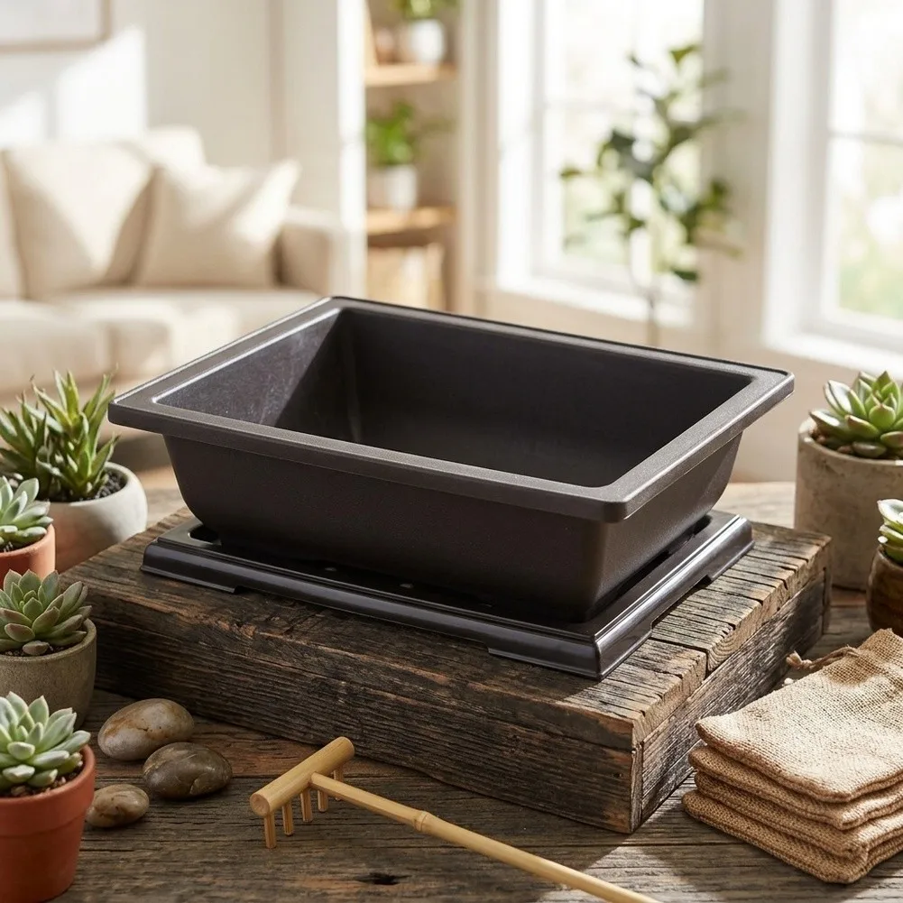 Plant Pot Storage Saucer Placing Bonsai Nursery Flowers Planters Vases Balcony Garden Backyard Container Plant