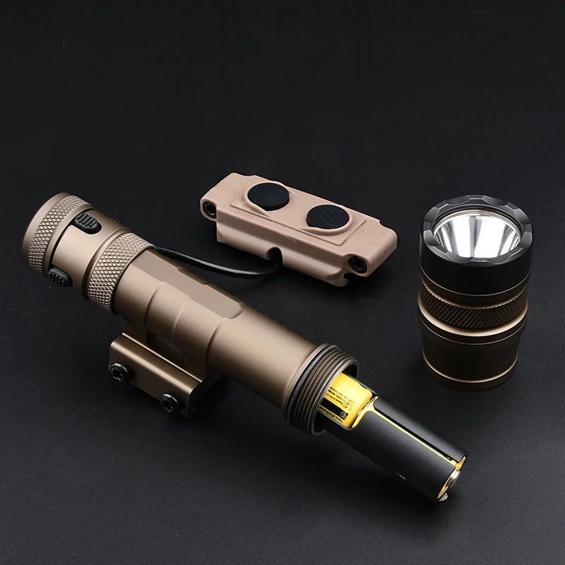 REIN Flashlight 1300 Lumen REIN 2.0 Airsoft Cloud Defensive Scout Light With Dual Fcuntion Switch1300lm Fit 20mm Picatinny Rail