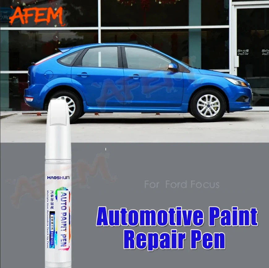 For Ford Focus Touch Up Paint Scratch Removal Repair Paint Car Paint Protection Clear Coat Pen Techno Silver Crystal Solid White