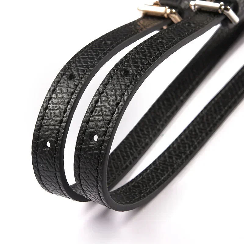 

Adjustable Grained Calfskin Shoulder Strap For Handbag Le Pliage Purse Bag Carry Belt Silvery Buckle Adjustable Bag Carry Belt