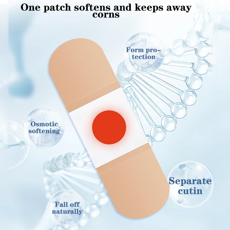 발 관리 스티커 의료용 패치 옥수수 제거 패드, 굳은살 제거, 굳은살 제거, 굳은살 제거, 여름 발 관리 도구, 6 개 