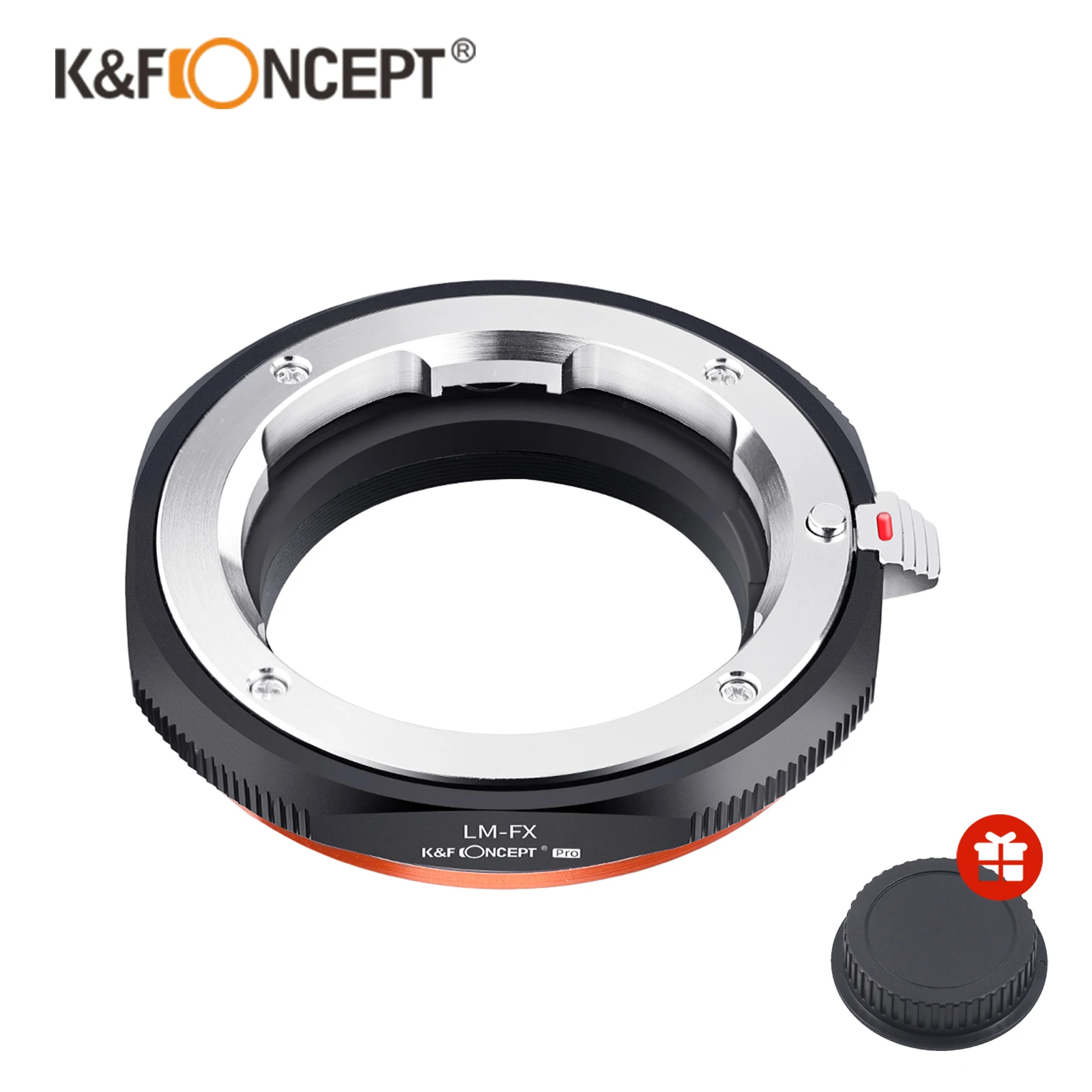 K&F CONCEPT LM-FX Adapter Pro for Leica M Mount Lens to FUJIFILM Fuji FX XF Mount Camera Mount X S10 XT200 XT4