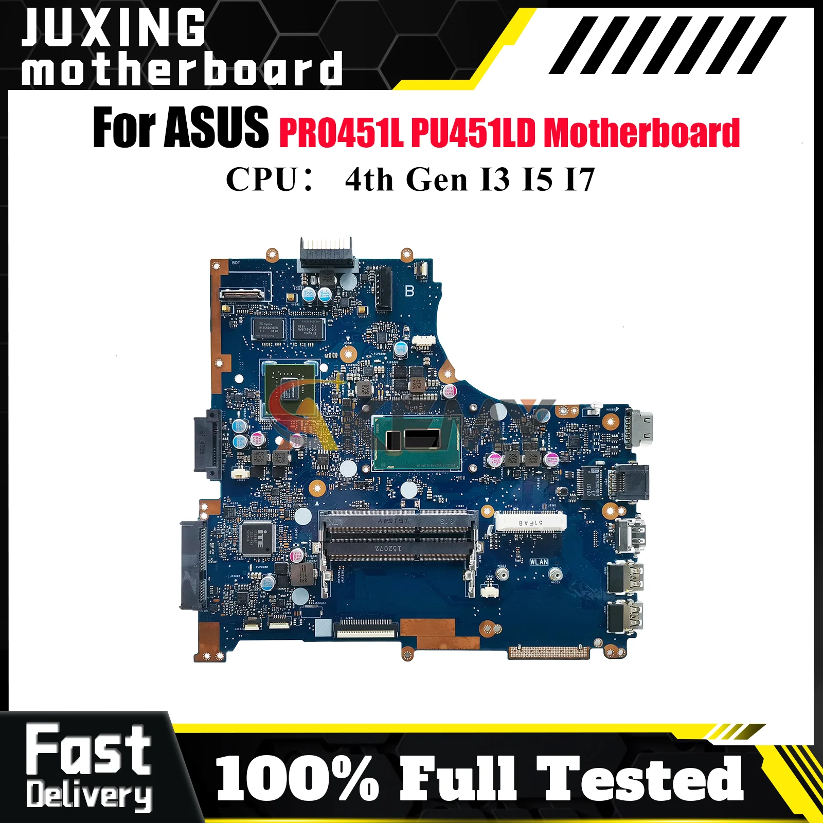 

PU451LD Laptop Motherboard For ASUS VivoBook PU451L PU451LD PRO451L Notebook Mainboard With I3 I5 I7 CPU 100% tests OK fast ship