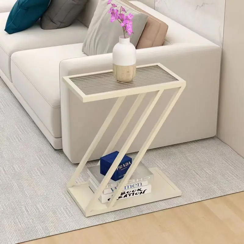 Minimally Designed Bedroom Bedside Small Storage Rack, Narrow Bedside Table, Home Sofa Side Table