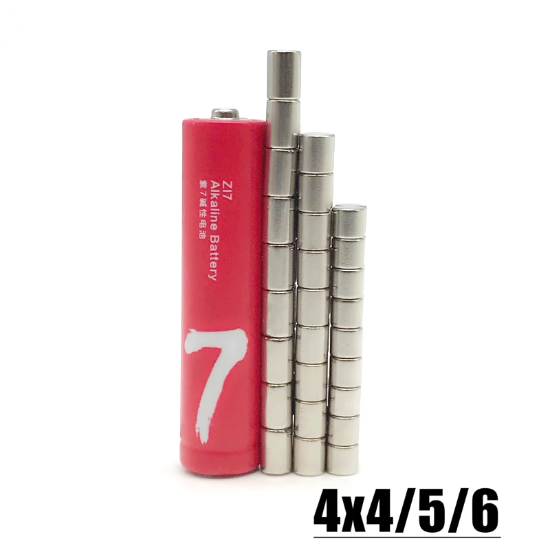 50-2000pcs 4x4mm 4x5mm 4x6mm Dia 4 Small Round Small Shape Strong N35 Neodymium Magnetic Magnet Imanes Fridge Craft Diy Magnets