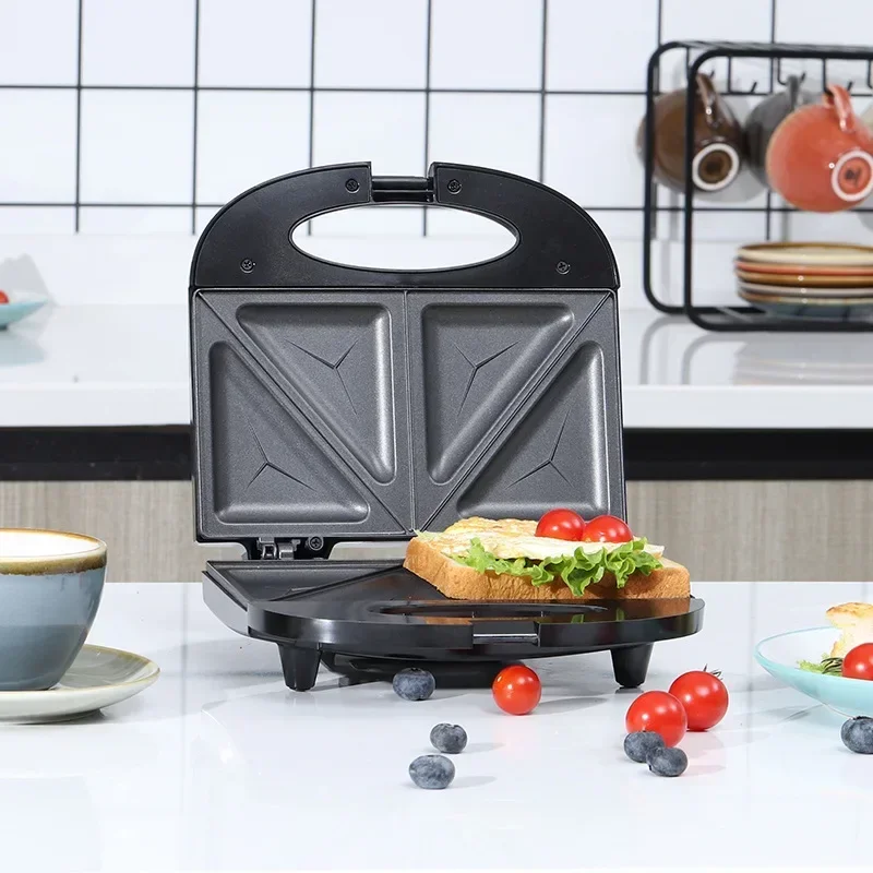 Electric Sandwich Maker Panini 650W Waffle Maker Cooking Kitchen Appliances Breakfast Waffles Machine Non-stick Iron Pan