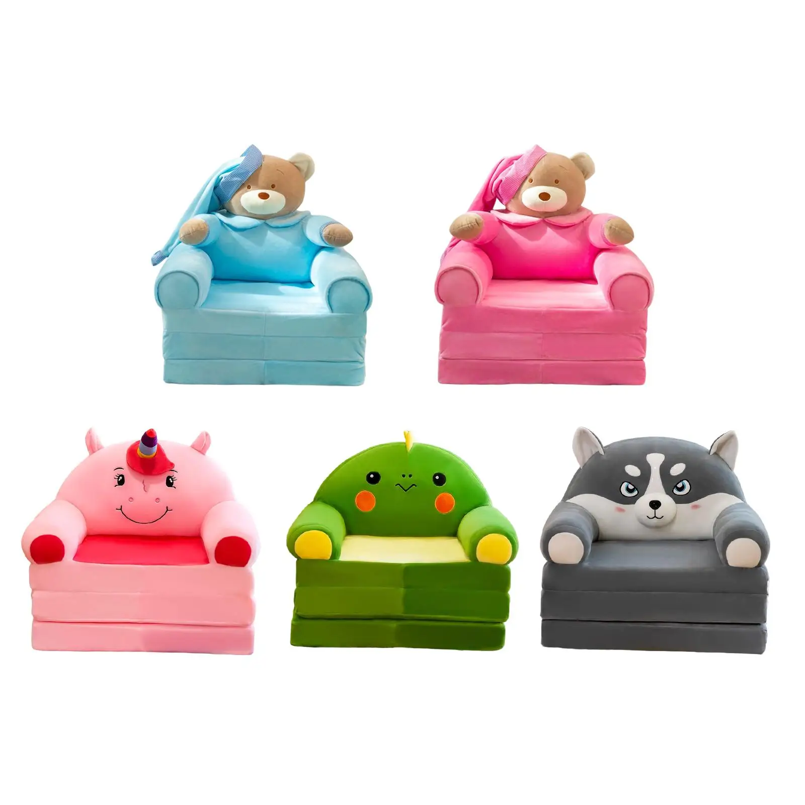 Poinhousse de siège de chaise pour enfants, housse de fauteuil pour salon