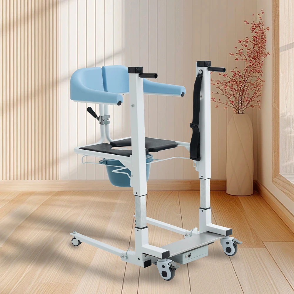 

Стул-комод, сиденье для унитаза, кресло для душа для пожилых людей, беспроводной пульт дистанционного управления, складное кресло-подъемник для переноски