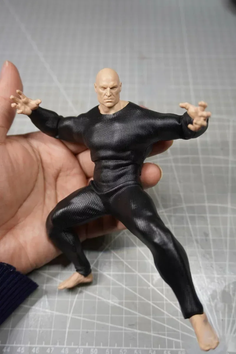 1/12 Scale Black Stripe Jumpsuit Model for 6'' Adam AD01