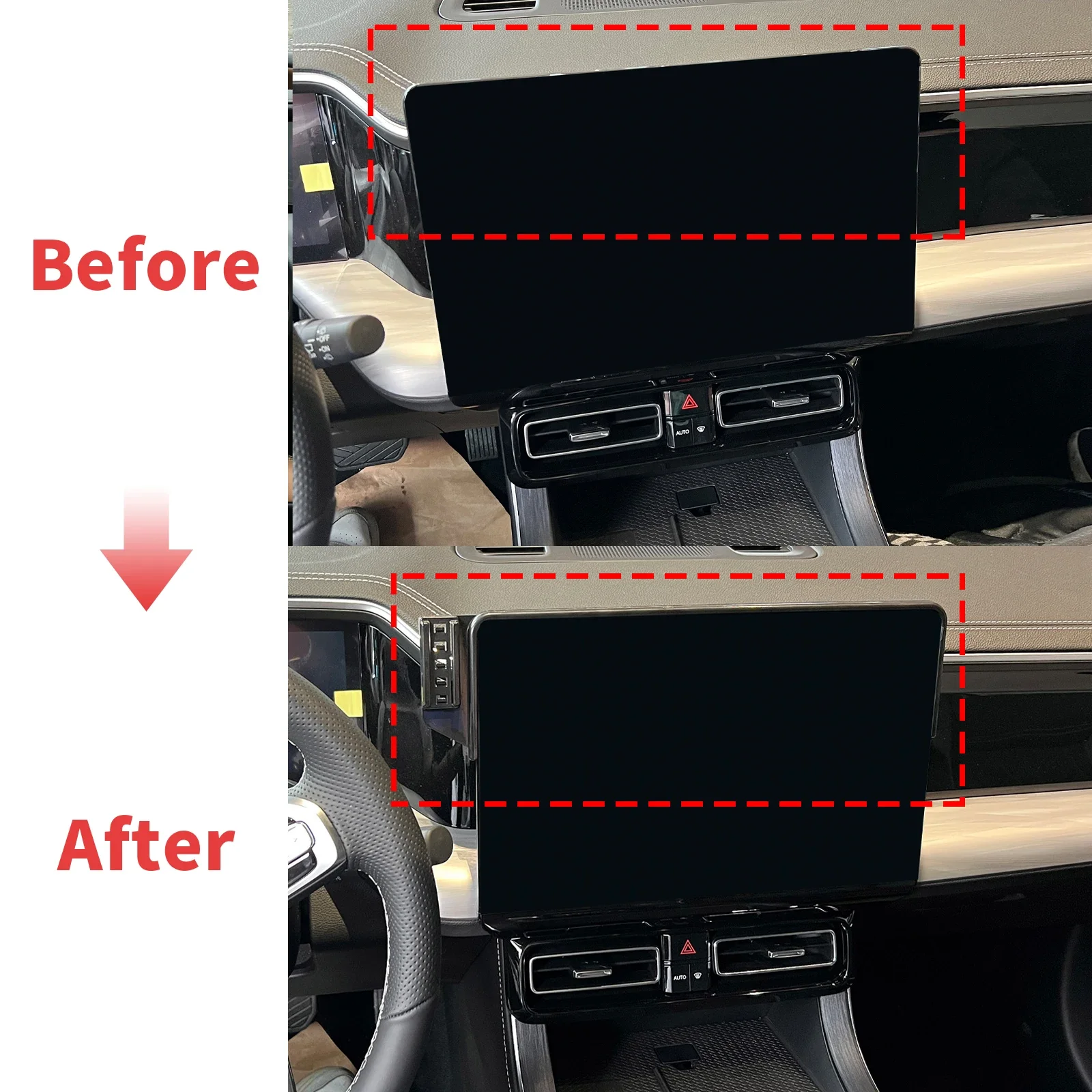 Navigation Phone Holder Mount Customized Car Accessoires Car Screen Holder Set Easy Installation For Trumpchi GAC GS8 23-26