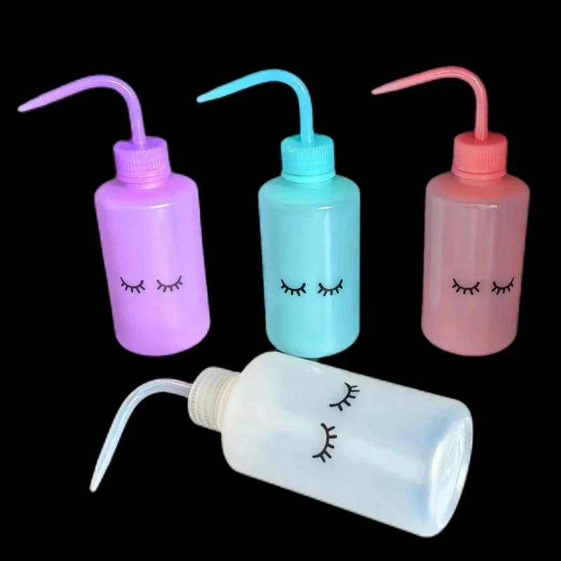 250ml Water Squirt Bottle Safety Rinse Bottle Watering Tools Plastic Squeeze Washing Bottle For Eyelash Extension Tattoo