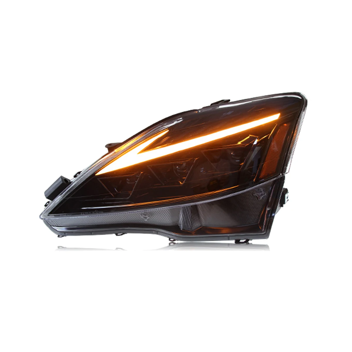 High quality headlights head lamps for lexus IS250 IS300 2006-2012 year upgrade 2021 led headlights 3 lens led lamps