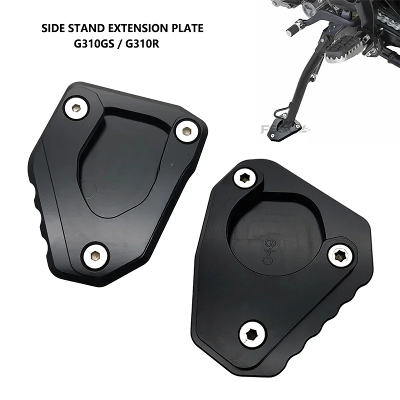 For BMW G310GS G310R G310 R G 310 GS G 310R 2017-2023 Motorcycle CNC Kickstand Extension Pad Foot Side Stand Extension Plate