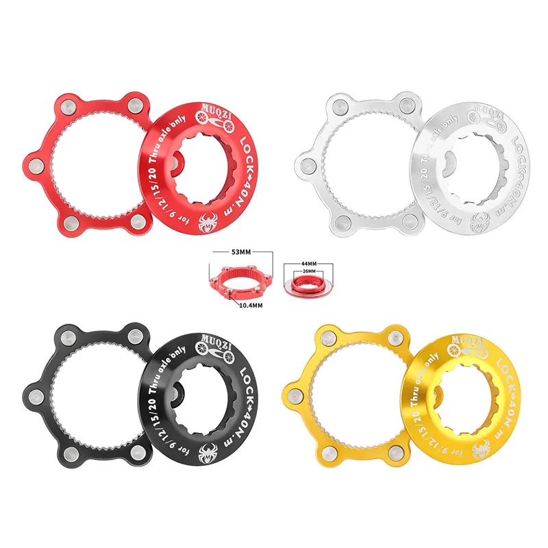 Durable Bike Centerlock To 6-Hole Adapter Mountain Bike Hub Center Lock Conversion 6 Bolt Disc Brake Rotor Cycling Accessoires