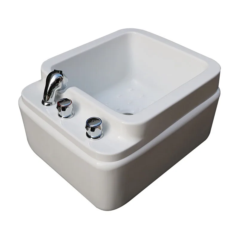 Simple square independent manicure basin, foot therapy basin, acrylic foot bath basin, foot bath basin.